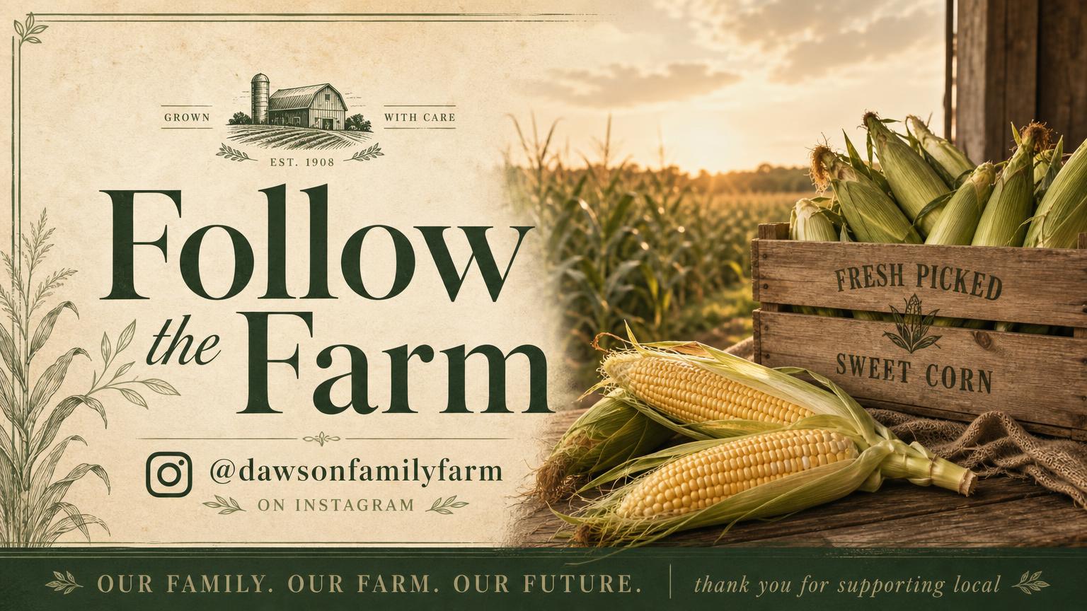 Follow Dawson Family Farm on Instagram — @dawsonfamilyfarm